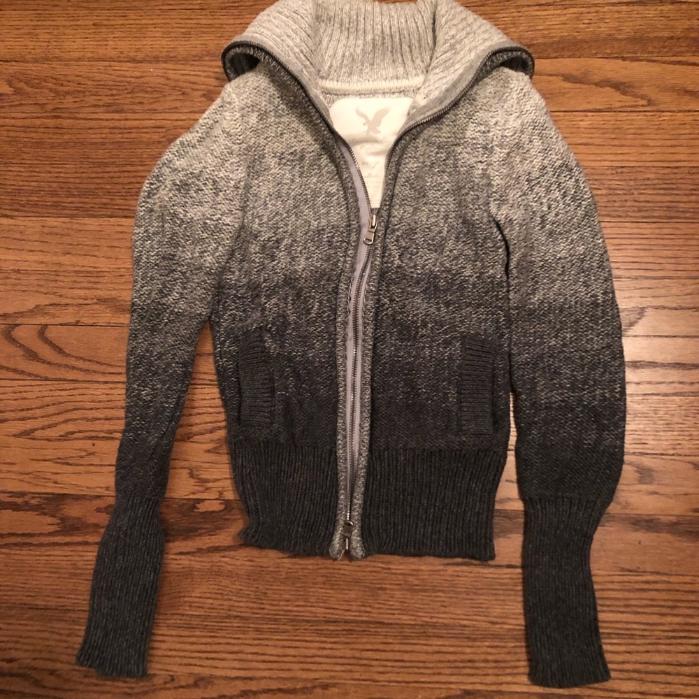 American Eagle Zip Sweater - Picture 2 of 2